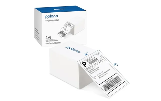 Thermal Labels - Polono 4 X 6 Ï 100mmã 150mmï Direct Thermal Shipping Labels Pack Of 500
