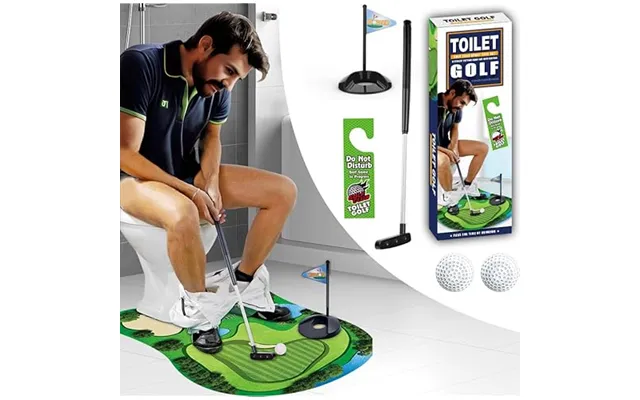 Toilet Golf Game - Funny Joke Gifts For Dad Men Husband Boyfriend Grandpa