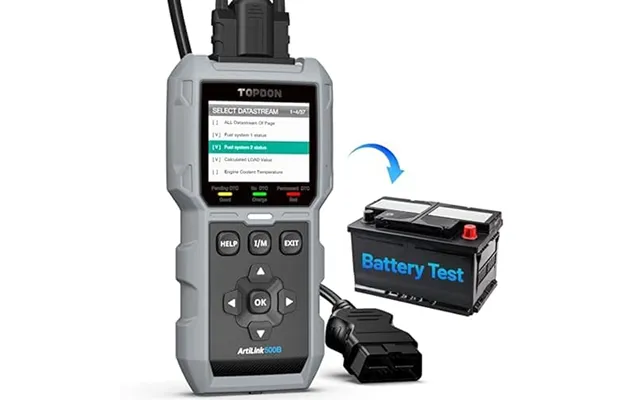 Topdon Al500b Obd2 Code Reader - Obd2 Scanner With Full Obd2 Functions And Battery Tester With 12v Battery Tests