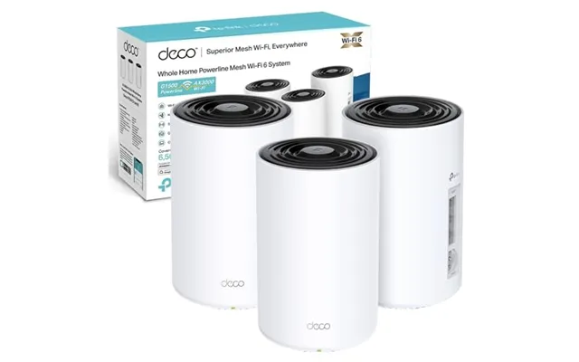 Tp-link Deco Px50 3-pack Ax3000 Whole Home Powerline Mesh Wifi 6 System Av1000 Powerline Backhaul - Covers Up To 6,500 S