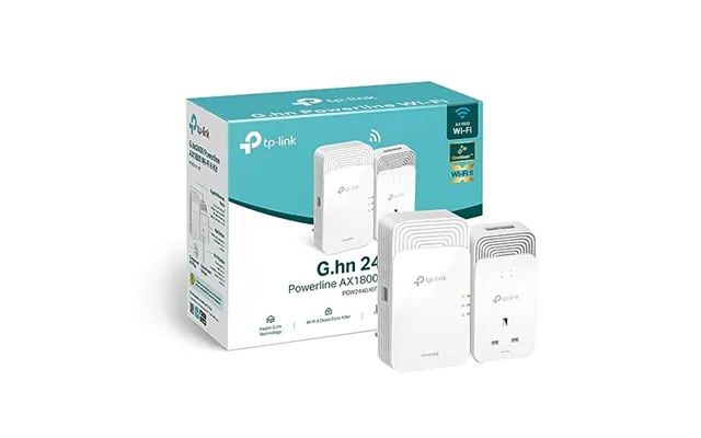 Tp-link Pgw2440 Kit Advanced Protocol G.hn2400 Powerline Adapter - Ax1800mbps Wifi 6 Internet Booster Kit
