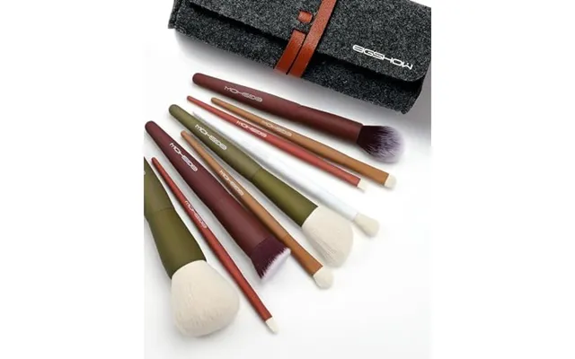 Travel Makeup Brush Set - Eigshow Premium Synthetic Foundation Powder Concealers Eye Shadows 9 Pcs
