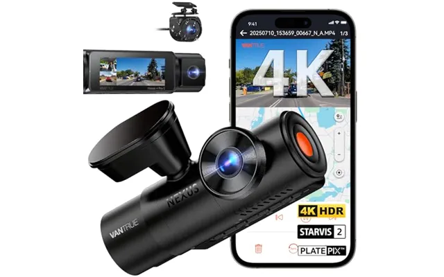 Vantrue N4 Pro S 4k 3 Channel Dashcam - 4k 1080p 2.5k Dash Cam Front And Rear Inside