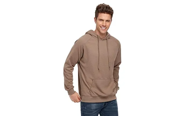 Vict Popu Hoodies For Men Uk Jumpers Pullover Hooded Sweatshirts Plaid Jacquard Long Sleeve Drawstring Work Hipster Casu