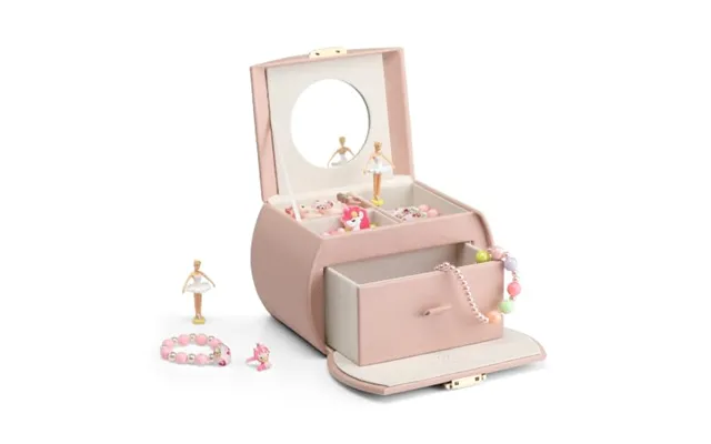 Vlando Girls Jewellery Box With Drawer - Music Box With Ballerina For Kids 18*12*12
