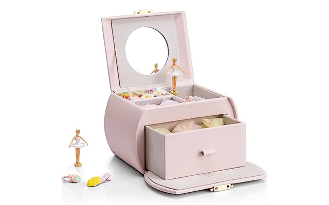 Vlando Musical Kids Jewellery Box With Drawer - Lockable Music Box With Ballerina For Children Bracelet product image