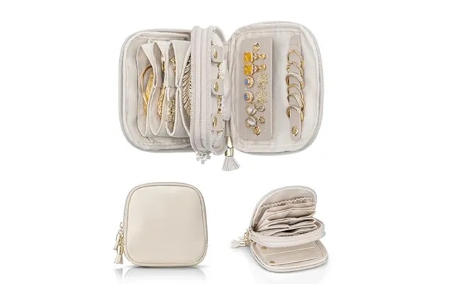 Vlando Travel Jewellery Box - 2-tier Small Jewellery Pouch