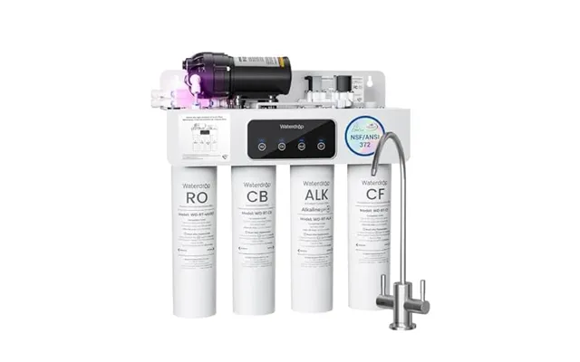 Waterdrop T4-a Alkaline Ph Reverse Osmosis Water Filter - 450 Gpd Nsf Ansi 372 Certified