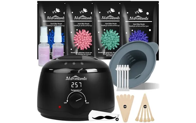 Waxing Kit -digital Wax Warmer Machine For Hair Removal With 4 Packs Of Hard Wax Beads & Silicone Pot For Full Body - Le
