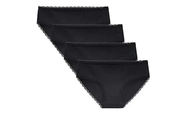 Women's Cotton Knickers Cheeky Lace Trim Hipster Breathable Panties Ladies Underwear Multipack