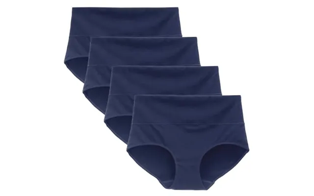 Women's Cotton Knickers High Waist Full Coverage Brief Simple Ladies Underwear Pack Of 4