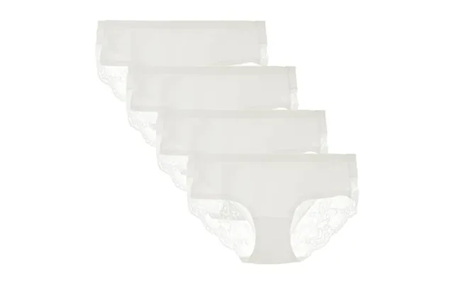 Women's Seamless Knickers Cotton Lady Panties Midi Lace Underwear Full Coverage Brief Pack Of 4