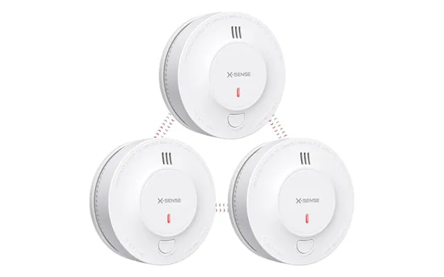 X-sense Wireless Interlinked Smoke Alarm - 10-year Battery