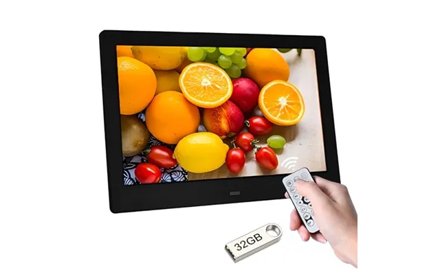 Zedify 7 Hd Ips Digital Photo Frame - 1080p Video, Auto Power On Off, Image Preview, Mp3, Calendar Clock, Usb With Remot