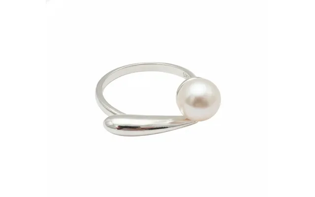 Adjustable Cross-design Freshwater Pearl Ring