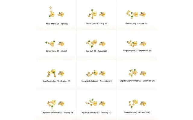 Birth Constellation Star Set Jewellery