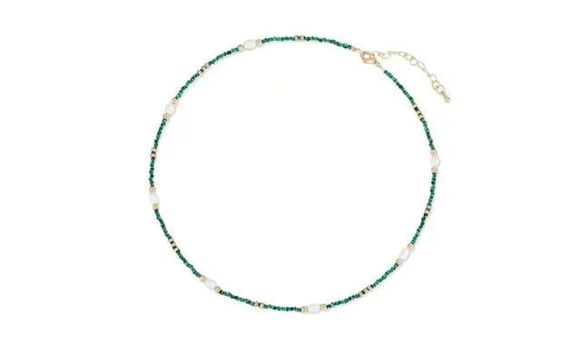 Malachite Pearl Beaded Necklace