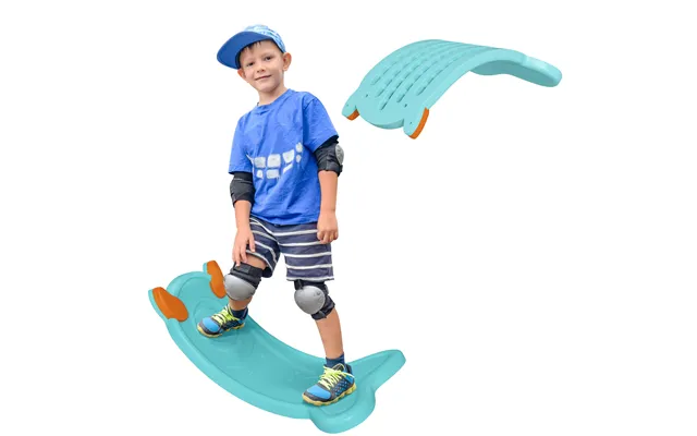 Aiyaplay Balance Board For Kids Balance Training & Sensory Play - Light Blue Aosom Uk