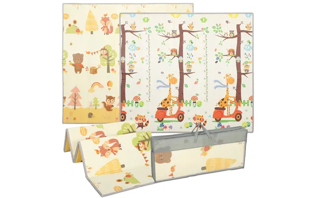 Aiyaplay Foldable Reversible Baby Play Mat 200 X 180 Cm - Waterproof