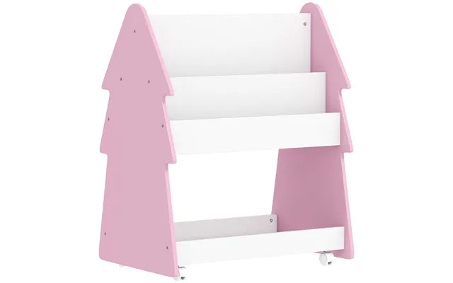 Aiyaplay Kids Bookshelf With Toy Storage - Double-sided Bookcase With Wheels