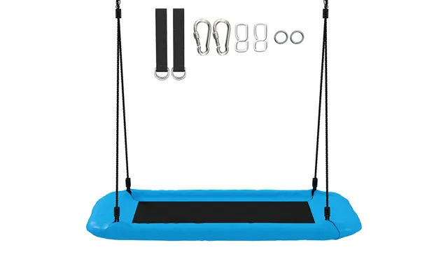 Aiyaplay Nest Swing With Adjustable Ropes And Tree Straps - Basket Swing For Kids