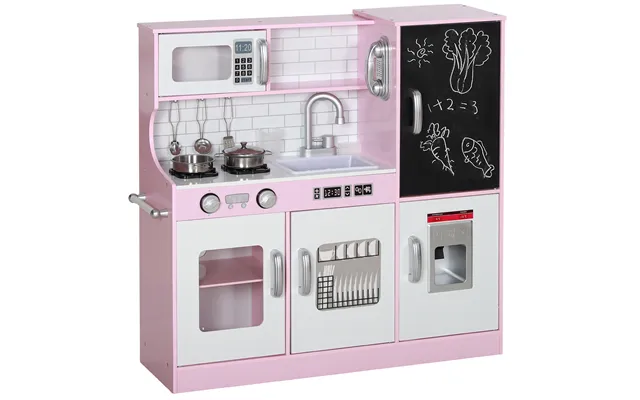 Aiyaplay Pretend Play Kitchen Kids Kitchen Playset W Toy Phone - Chalkboard product image