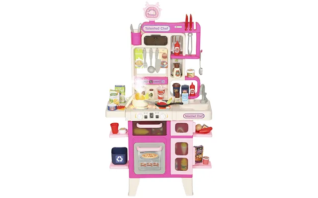 Aiyaplay Pretend Play Kitchen Set With Realistic Lights & Sounds - 104pcs Toy Kitchen Accessories For Boys And Girls product image