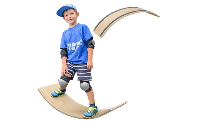 Aiyaplay Wooden Balance Board For Children 3-8 Years Old - Natural Aosom Uk