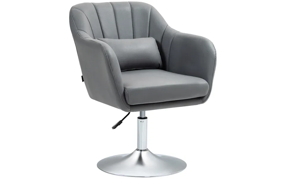 Arm Chairs Accent Chair For Living Room Homcom Contemporary Vanity Armchair With Adjustable Height Thick Cushion - Anti-