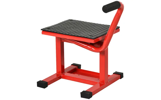 Durhand Steel Manual Repair Motorcycle Lift Red