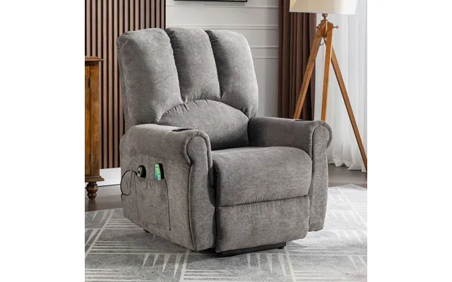 Electric Power Lift Recliner Chair With Single Motor - Heated Massage