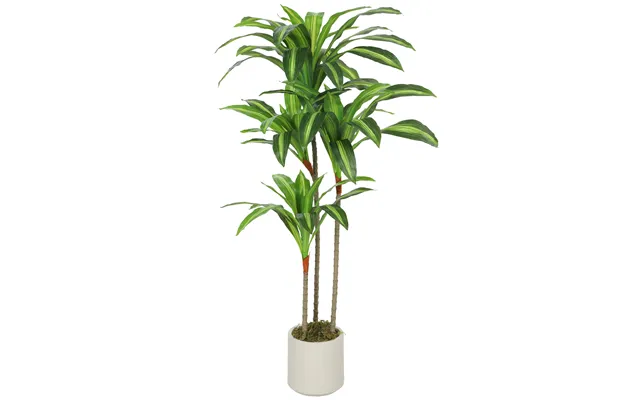 Homcom 120cm Artificial Dracaena Tree With Bendable Trunks - Green
