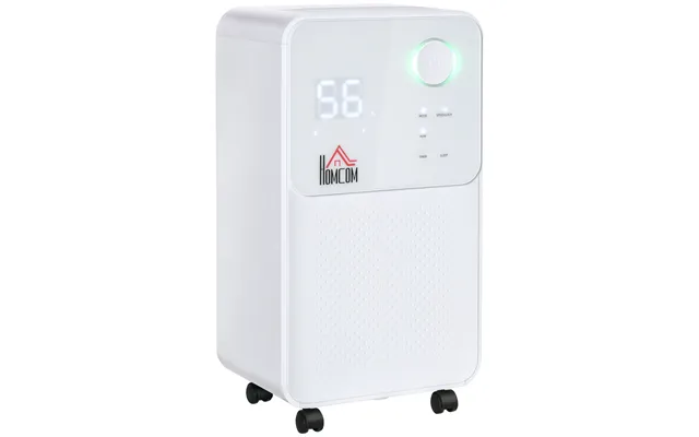 Homcom 12l Day Quiet Low-energy Dehumidifier W 24h Timer For Home Laundry Room Bedroom - Electric Moisture Air Dryer Wit
