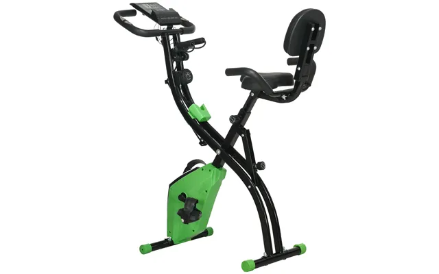 Homcom 2-in-1 Folding Exercise Bike With 8-level Magnetic Resistance - Arm Resistance Band