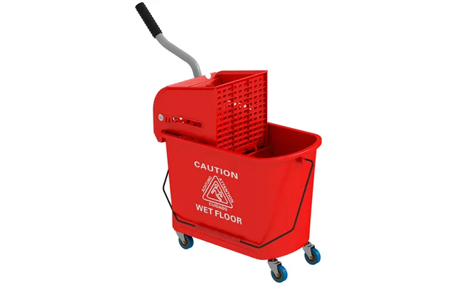 Homcom 20l Mop Bucket With Wringer And Handle - Mop Bucket On Wheels For Floor Cleaning product image