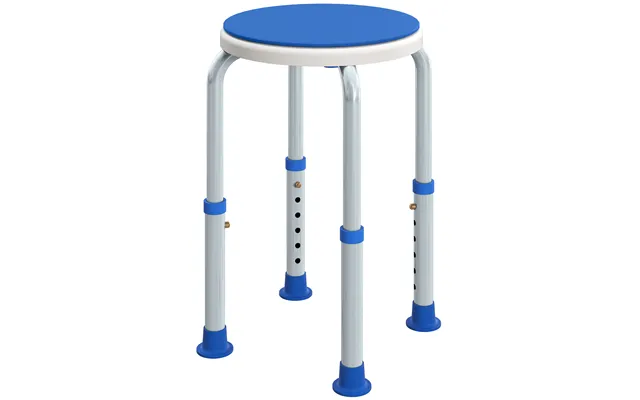 Homcom 360 Swivel Shower Chair - Height Adjustable Aluminium Shower Stool With Non-slip Feet For Disabled product image