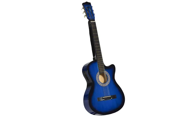 Homcom 38in Beginner Cutaway Acoustic Electric Guitar Premium Gloss Finish W Case