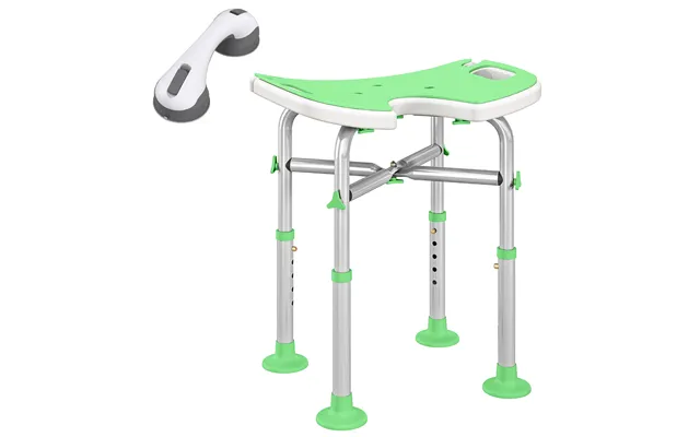 Homcom 39-51.5cm 'u' Seat Padded Shower Stool - Green product image