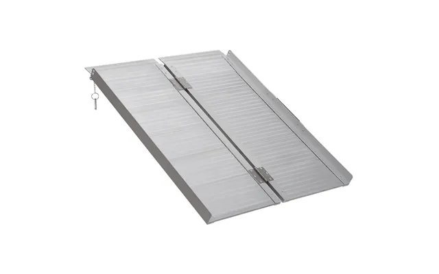 Homcom 3ft Folding Aluminum Wheelchair Ramp - Scooter Portable Mobility Assist Suitcase Access Aid