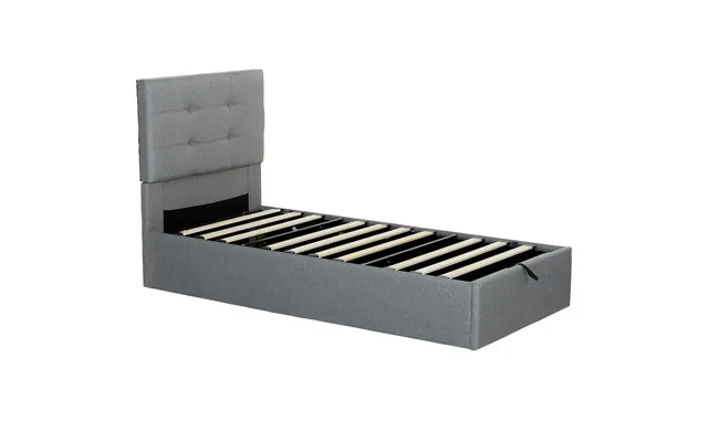 Homcom 3ft Single Ottoman Bed With Gas Lift Storage - Grey