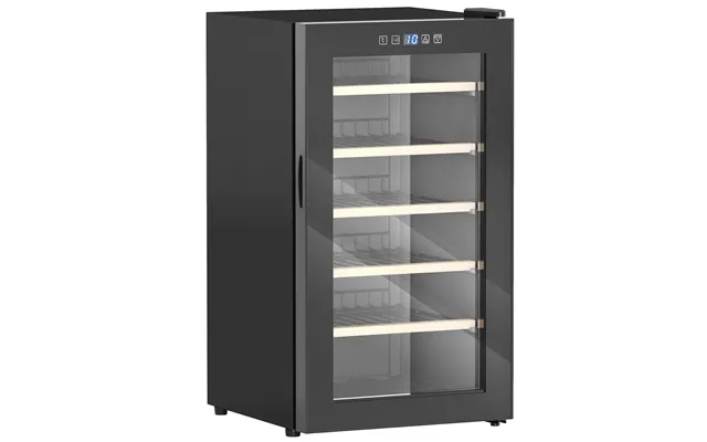 Homcom 41 Bottle Wine Fridge - 91l Wine Cooler With Glass Door