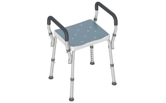 Homcom 57-69cm Aluminium Frame Bath Seat - Light Blue product image