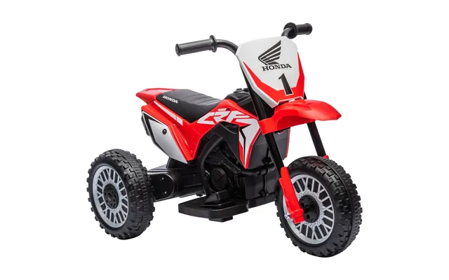 Homcom 6v Kids Motorbike, 3 Wheels Kids Electric Bike With Horn, Startup Sound For Ages 18-36 Months - Red Aosom Uk
