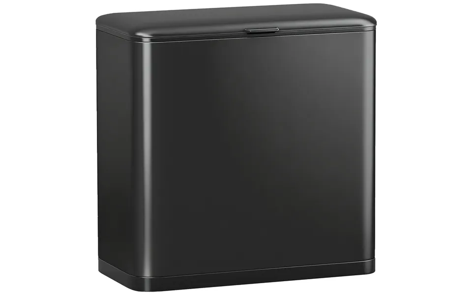 Homcom 8l Hanging Kitchen Bin - Rubbish Bin With Lid And Removable Inner Bucket For Kitchen Cabinet Door