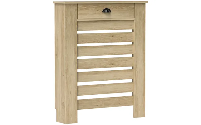 Homcom 95.5h X 78wcm Radiator Cover, With Drawer - Oak