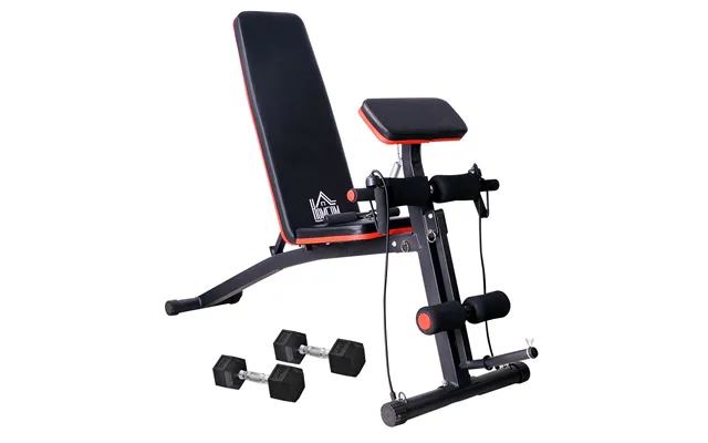 Homcom Adjustable Reclined Dumbbell Bench Weight Lifting Set Folding Sit Up Ab Bench Home Training Gym Multiuse Workout