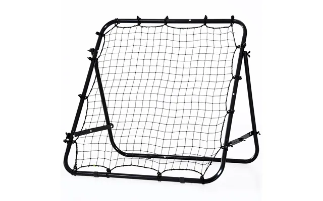 Homcom Adults Football Training Aid Multi-sports Practice W Pe Mesh Metal Tube - 108w X 100d X 65hcm-black Aosom Uk