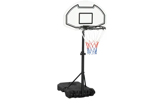 Homcom Basketball Stand 94-123cm Basket Height Adjustable Hoop For Kids Adults Suitable For Pool Side