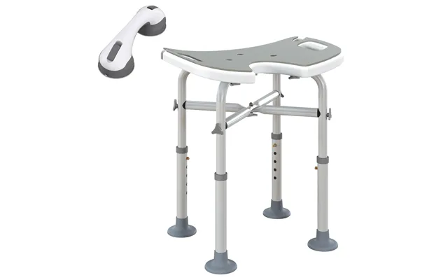 Homcom Bath Stool With Suction Cup Fee - 'u' Seat Padded Shower Stool product image