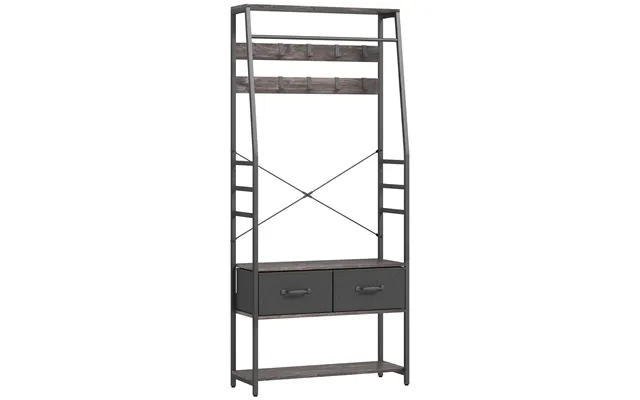 Homcom Coat Rack With Shoe Storage - Hall Tree